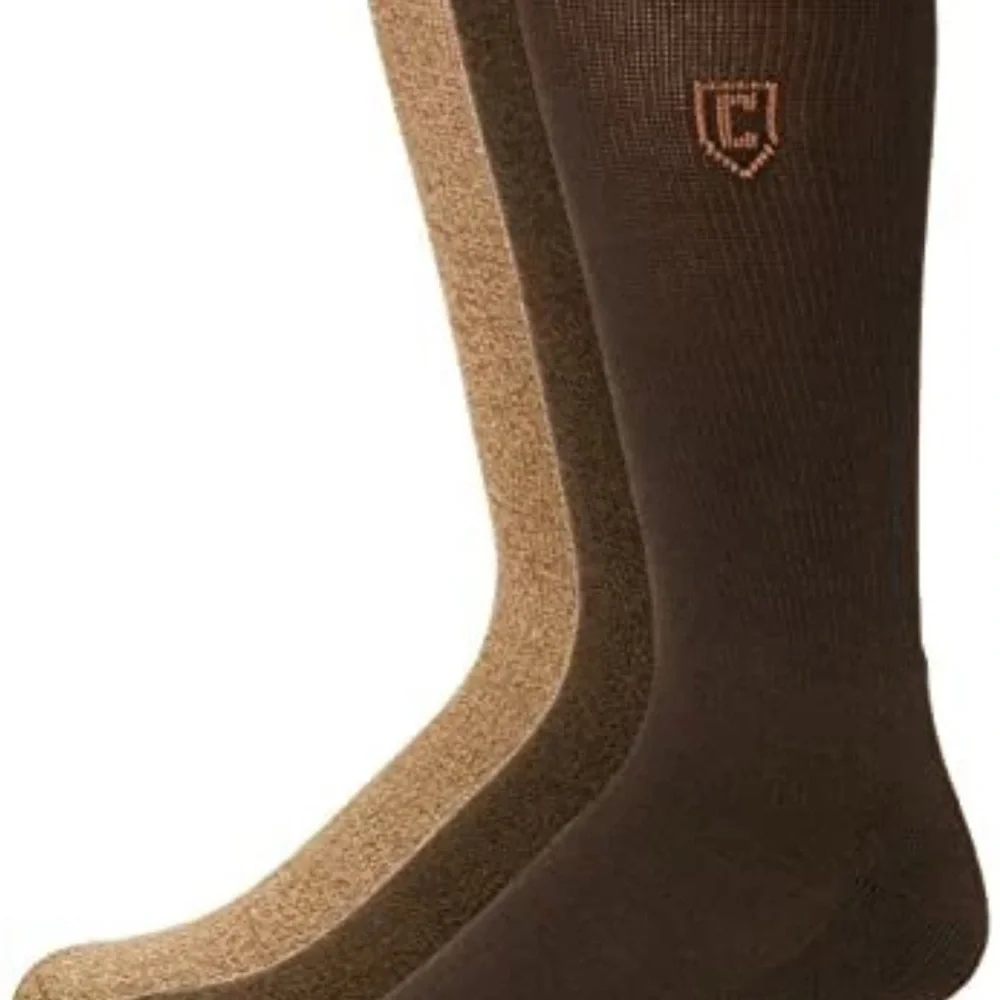 Chaps Men's Casual Socks - Pima Cotton Blend 3 Pack Performance Casual NWT!